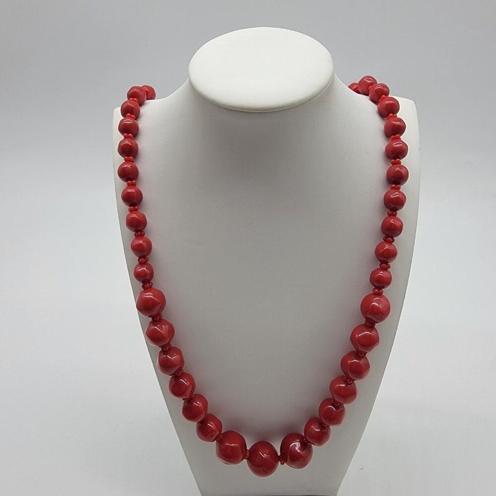 LOT OF 3 SINGLE STRAND BEADED NECKLACES MULTI COLORED BEADS - Picture 7 of 10